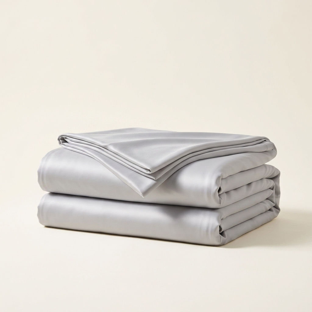 Covelle Ice-Silk Cooling Blanket in Gray, neatly folded