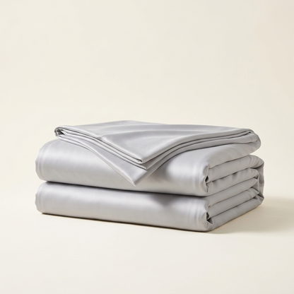 Covelle Ice-Silk Cooling Blanket in Gray, neatly folded