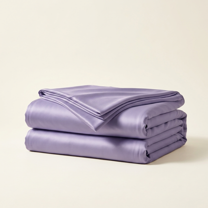 Covelle Ice-Silk Cooling Blanket in Lavender, neatly folded