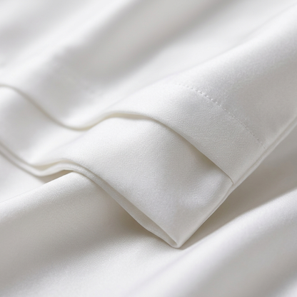Close-up of Covelle ice-silk pillowcase fabric