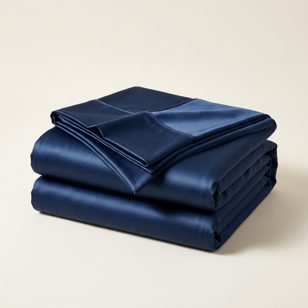 Covelle Ice-Silk Cooling Sheet Set in Navy