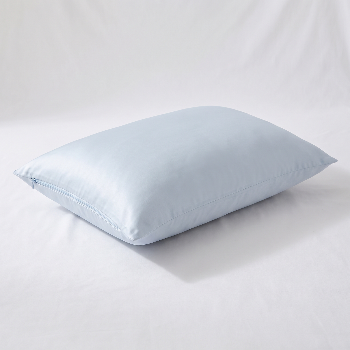 Covelle Cooling Pillow with pale blue ice-silk cover