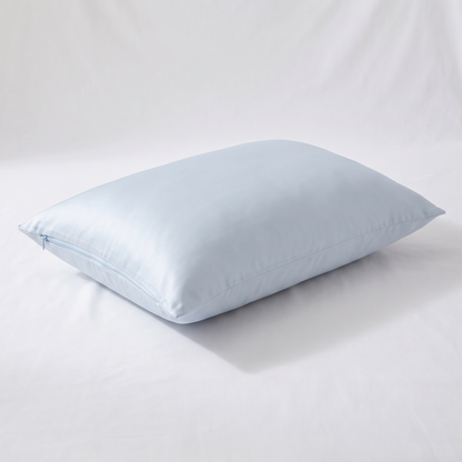 Covelle Cooling Pillow with pale blue ice-silk cover