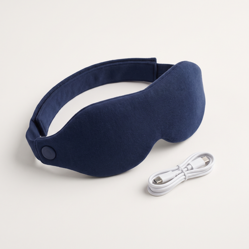 Covelle Warming Eye Mask in Midnight with USB-C cable
