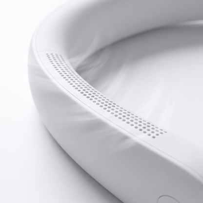 Close-up of the air vents on the Covelle neck fan