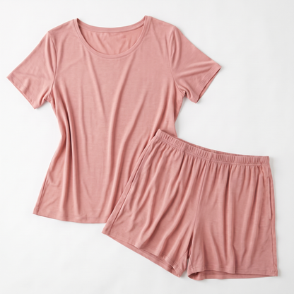 Covelle Cooling Pajama Set in Dawn Blush