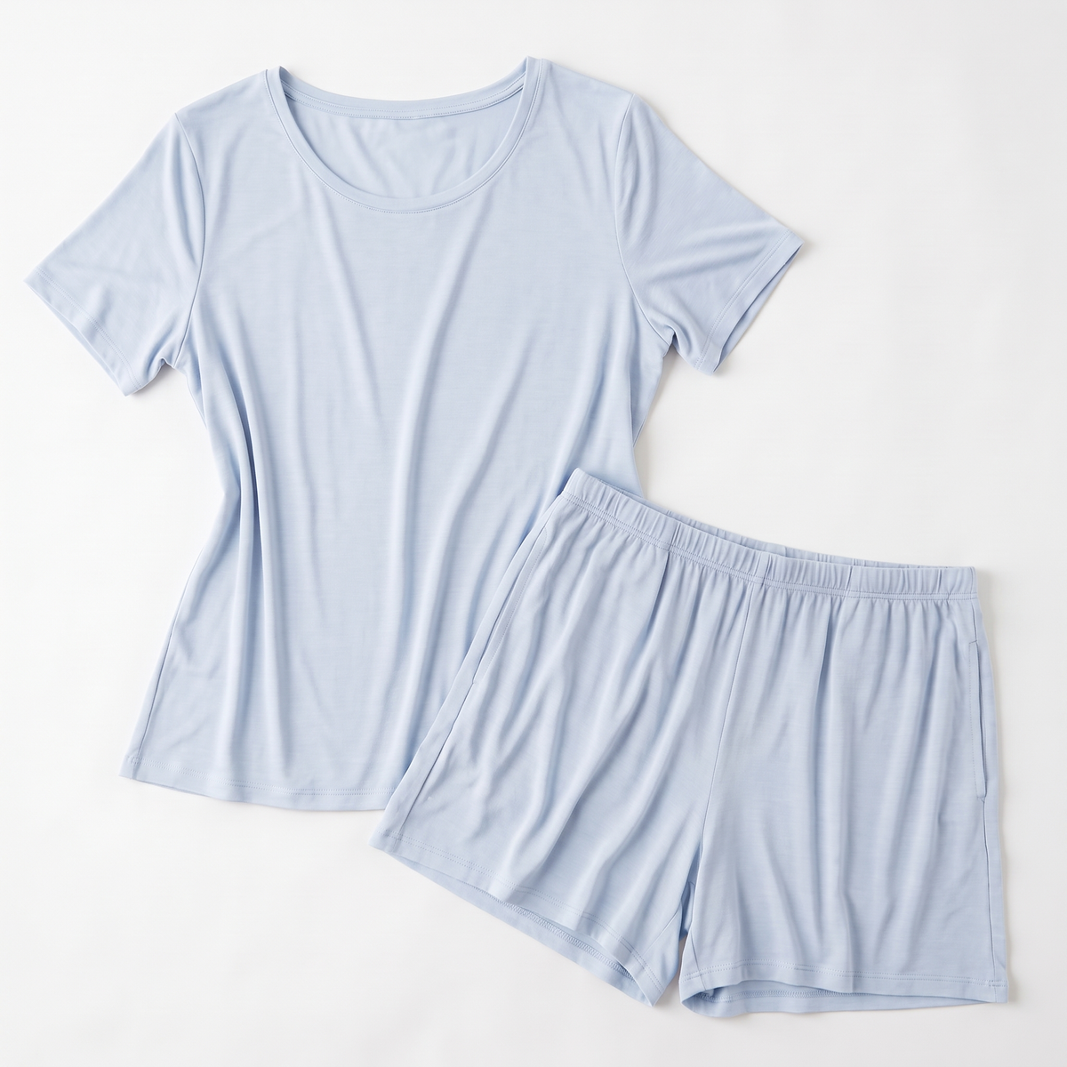 Covelle Cooling Pajama Set in Moonlit Blue